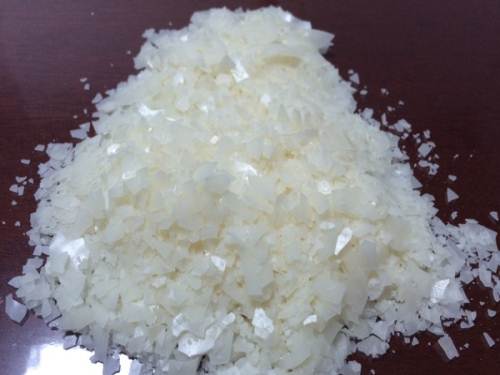 Cation softener flakes